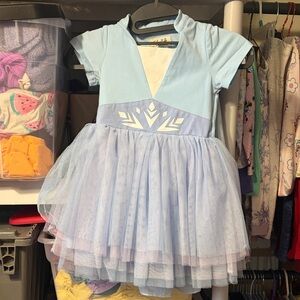 Enchanting Ice Blue Kids Costume Dress